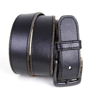 Levi's DARK BROWN GENUINE LEATHER 1.5"Wd STITCH CASUAL DRESS WOMEN'S BELT M (P8